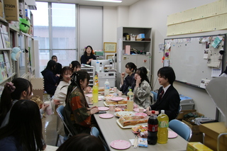 授与式前のランチタイム